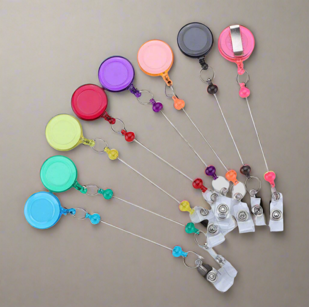 Beadable Retractable Badge Holder