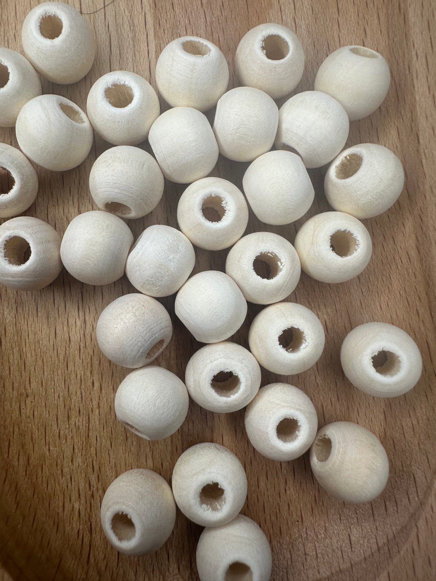 Wooden Beads 10mm/12mm (10g)