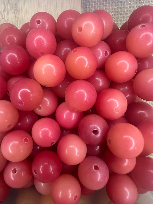Bodhi Bead Red Two Tone (20pcs)